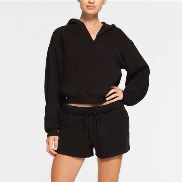 Skims Cotton Fleece Classic Short Onyx Size Medium - Picture 1 of 11